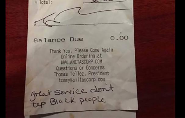 El racismo en Estados Unidos: "Buen servicio, pero no damos propina a los negros"