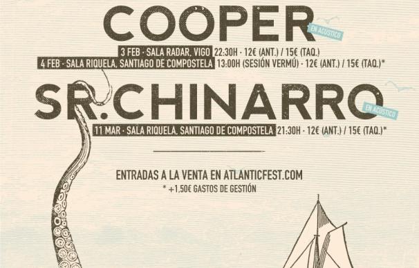 Alex Cooper y Sr. Chinarro tocarán en acústico en Vigo y Santiago dentro de los 'Atlantic Days'
