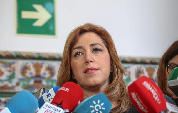 Susana Díaz ve la dimisión de Trillo "tardía" y critica la insensibilidad del exministro y el PP con las víctimas