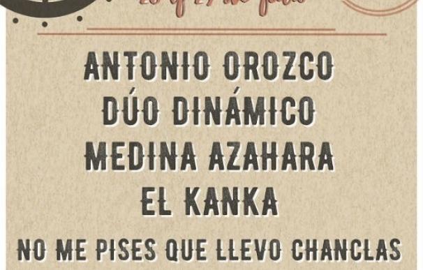 IslaGo! Music Festival tendrá a Antonio Orozco, Dúo Dinámico, Medina Azahara, El Kanka y No me pises que llevo chanclas