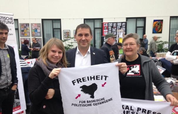 Otegi lleva a Berlín su petición de puesta en libertad de los presos de ETA