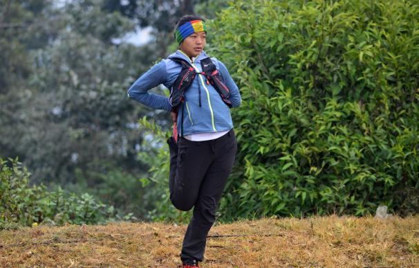 Mira Rai, de niña soldado a corredora de ultrafondo / AFP