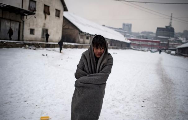 Así sufren los refugiados la devastadora ola de frio que congela Europa