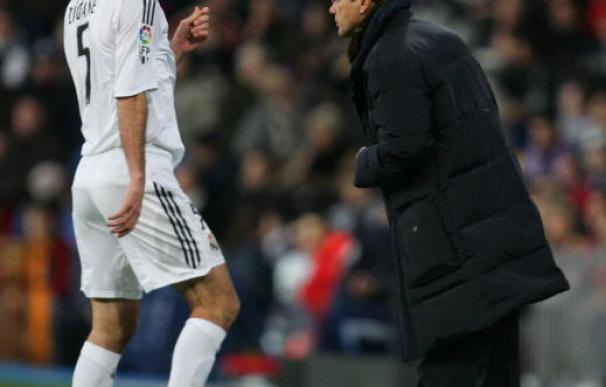 Luxemburgo con Zidane en un partido del Real Madrid. / Getty Images