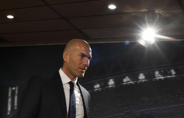 Zidane durante su primera rueda de prensa.