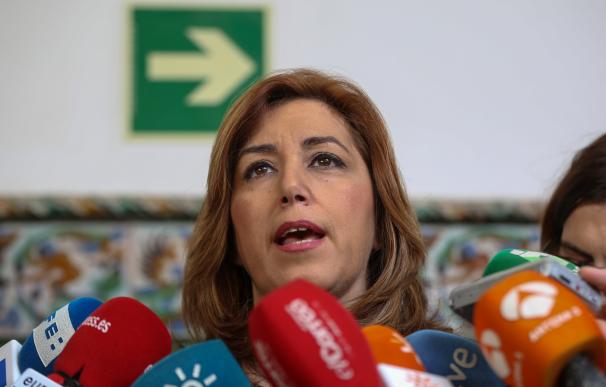 Díaz anuncia que Andalucía enviará "ayuda urgente" para refugiados, cuya crisis "se agrava con la nieve"