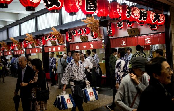 Mercado gastronómico típico japonés
