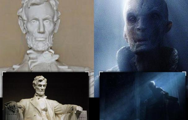Abraham Lincoln inspiró la figura del Líder Supremo Snoke en Star Wars VII