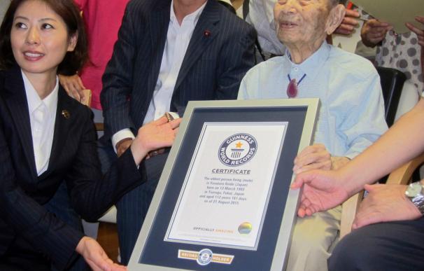 The world's oldest man, 112-year-old Yasutaro Koid