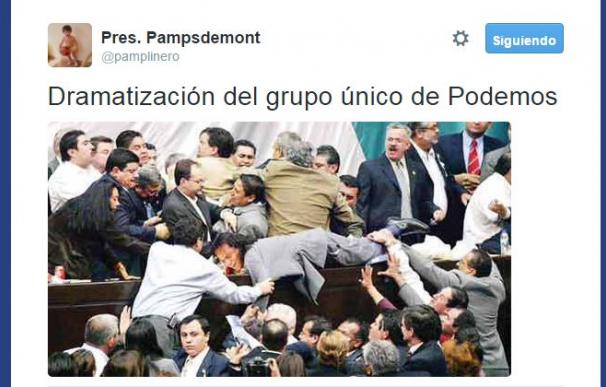 Así veía @pamplinero el futuro del grupo de Podemos en el Congreso