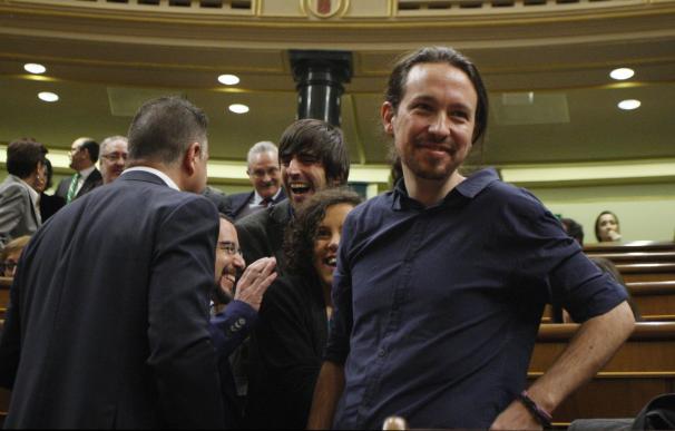 Imagen de Pablo Iglesias en el Congreso de los Diputados