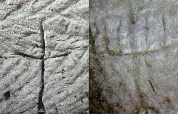 Aparecen en una cueva de Israel una cruz y un menorá grabados hace 2.000 años