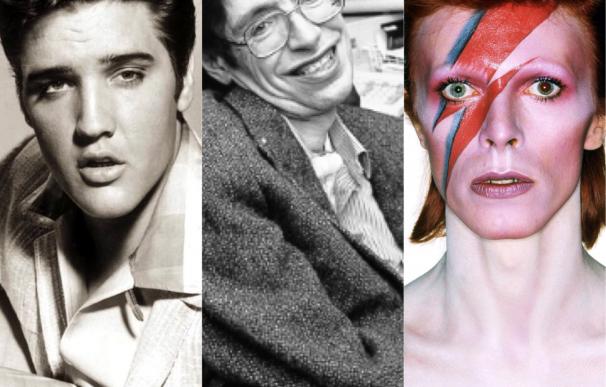 David Bowie, Stephen Hawking y Elvis Presley, tres genios que comparten cumpleaños