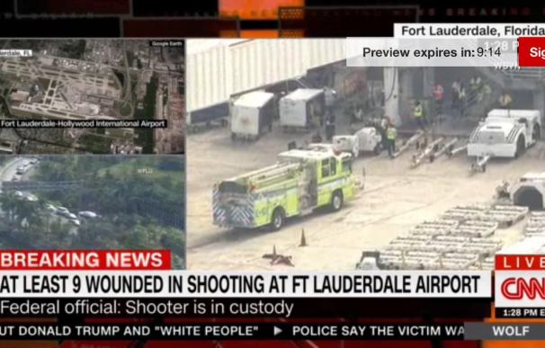 Un muerto y nueve heridos tras un tiroteo en el aeropuerto de Fort Lauderdale, EEUU