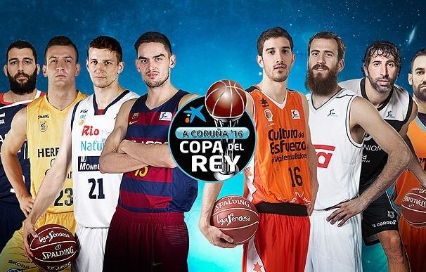 Real Madrid-Fuenlabrada, Barcelona-Bilbao Basket, Valencia Basket-Gran Canaria y Baskonia-Obradoiro son los emparejamientos de la Copa del Rey