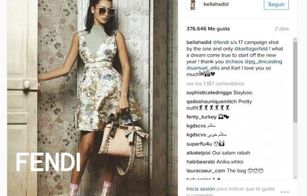 Bella Hadid arranca el año protagonizando la nueva campaña de Fendi