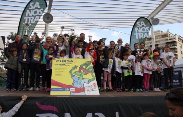 Un millar de niños participan en la Carrera Infantil de Reyes en el Parc de Ses Estacions
