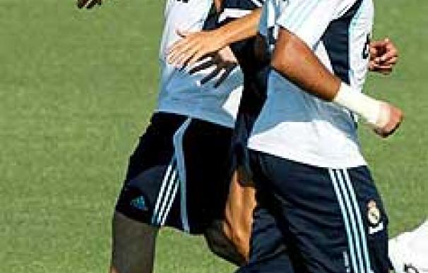 Cristiano Ronaldo en su primer día de entrenamiento con el Real Madrid