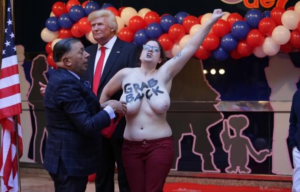 Maestre sobre la protesta de Femen con la estatua de Trump: "En general las protestas pacíficas son legítimas siempre"