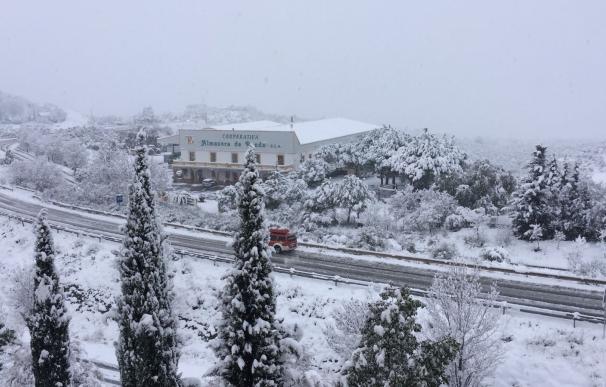 Afectadas casi una treintena de carreteras de Almería, Cádiz, Granada y Málaga por el temporal de nieve