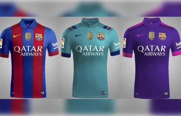 Posible equipación del FC Barcelona para la temporada 2016-17