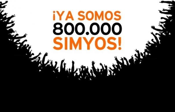 Simyo (Grupo Orange) alcanza las 800.000 líneas móviles