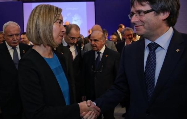Puigdemont reivindica a Catalunya ante la UpM como "socio comprometido" en los retos europeos