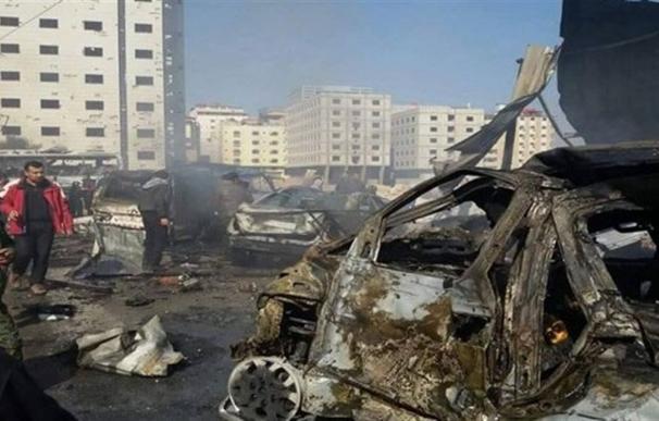 Imagen de uno de los atentados que han tenido lugar en Damasco