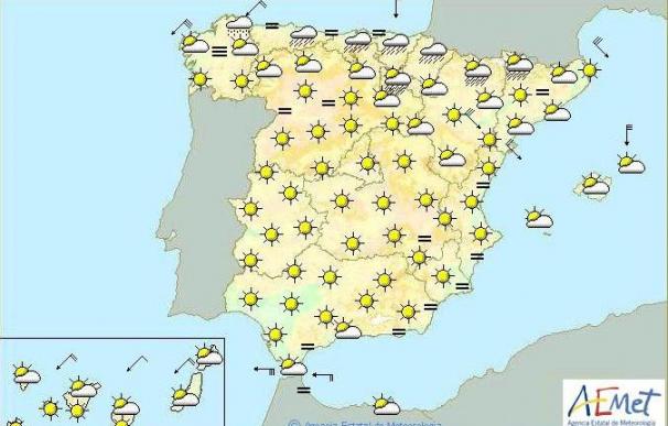 Vientos fuertes en el noreste de Gerona, Valle del Ebro y en Menorca