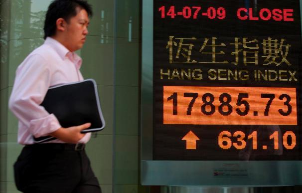 El índice Hang Seng gana 123,89 puntos, el 0,58 por ciento, en la apertura