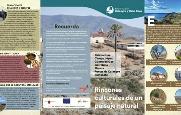 Un folleto busca fomentar el ecoturismo en el entorno rural del parque de Calnegre y Cabo Cope