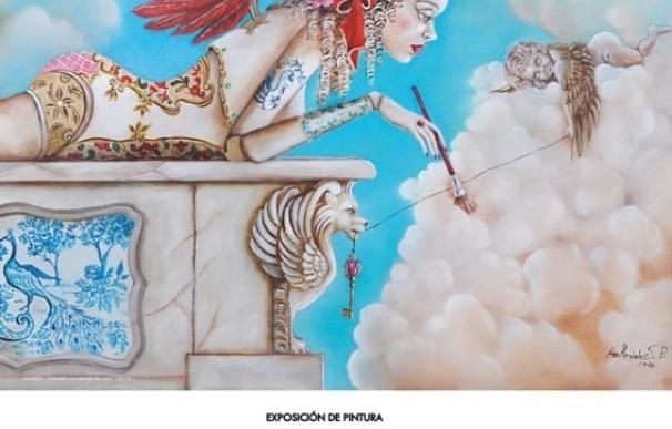 La cacereña Ana Hernández expone 25 cuadros de su obra 'Mi interior con vistas' en Villafranca de los Barros (Badajoz)