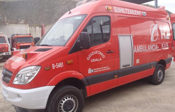 Cedida una ambulancia al parque de bomberos voluntarios de Goizueta