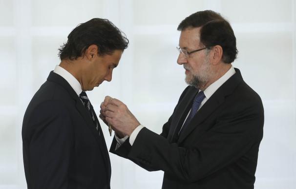 Rajoy: "Nadal es un ejemplo de coraje, perseverancia y espíritu de superación"