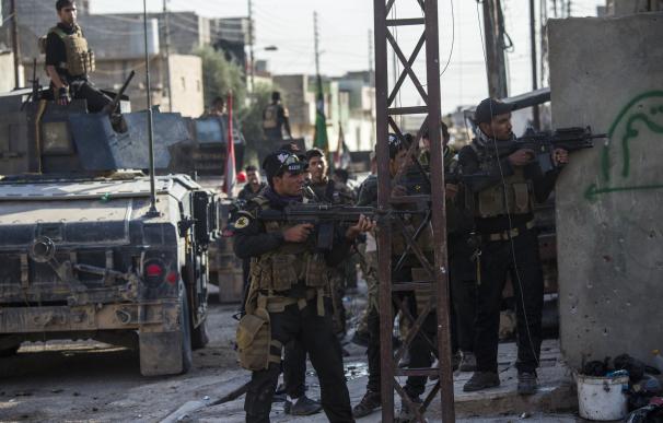 Fuerzas iraquíes en Mosul el pasado domingo. AFP