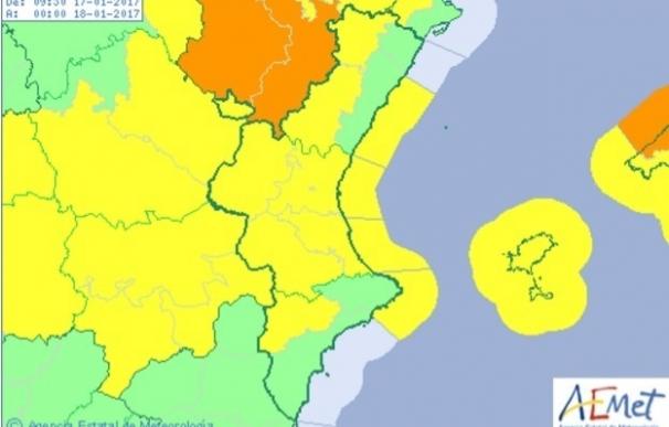 La Comunitat Valenciana está en aviso por frío, viento y fenómenos costeros