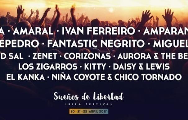 Leiva, Amaral, Amparanoia, El Kanka y Zenet completan el cartel del Sueños de Libertad Ibiza Festival