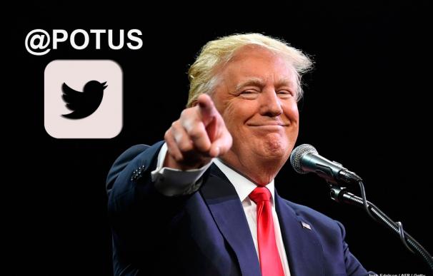 Twitter simboliza el traspaso de poderes a Trump como @POTUS y Melania COMO @FLOTUS