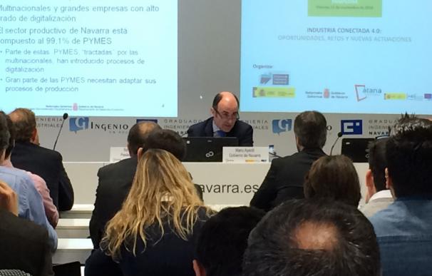Ayerdi subraya el "inmenso reto" que tiene Navarra para introducir las tecnologías de la cuarta revolución industrial