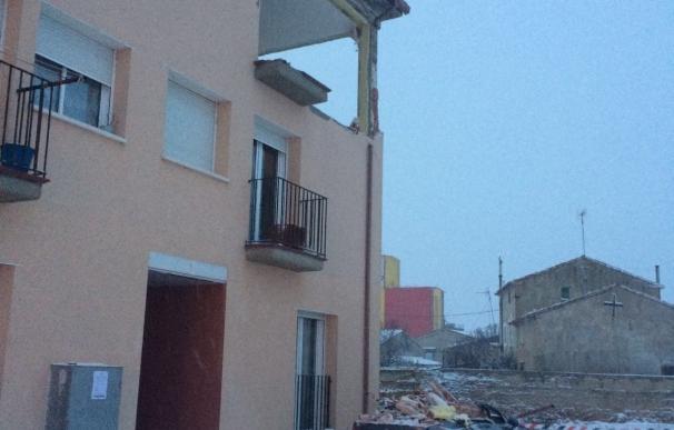 La vivienda que ha sufrido la explosión de una estufa de butano queda totalmente destruida