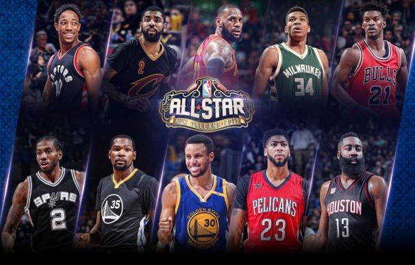 Definidos los quintetos del 'All Star' con LeBron James como jugador más votado