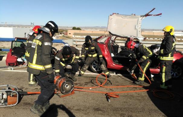 Tres de los seis heridos en el accidente de la N-232, en El Burgo, están en la UCI