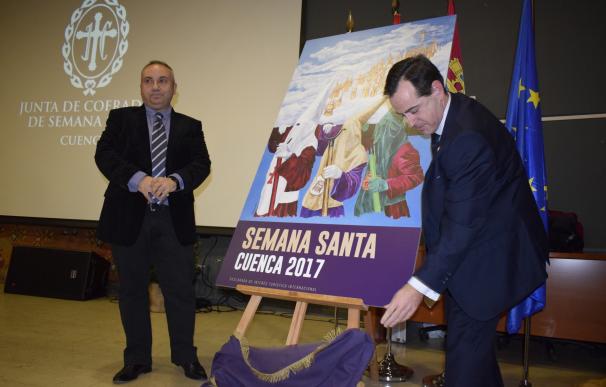 Rafael Pérez Caballero centra su cartel de Semana Santa de Cuenca en los banceros y en la "procesión eterna"
