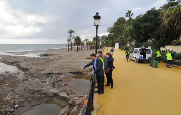 El Ayuntamiento de Marbella reclama al Gobierno que otorgue "con urgencia" las ayudas del temporal de diciembre