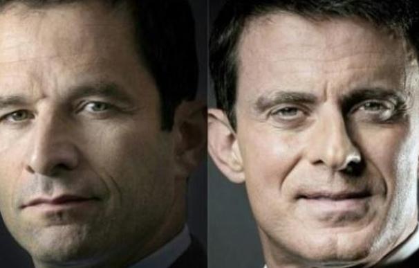 Valls y Hamon, dos visiones de la izquierda francesa, se enfrentan este domingo