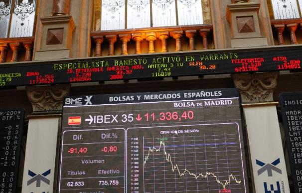 La Bolsa española se decide por la pérdidas y el Ibex retrocede el 0,36 por ciento