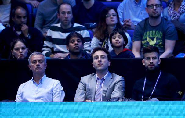 Mourinho y Piqué vieron juntos, pero no revueltos, la victoria de Djokovic
