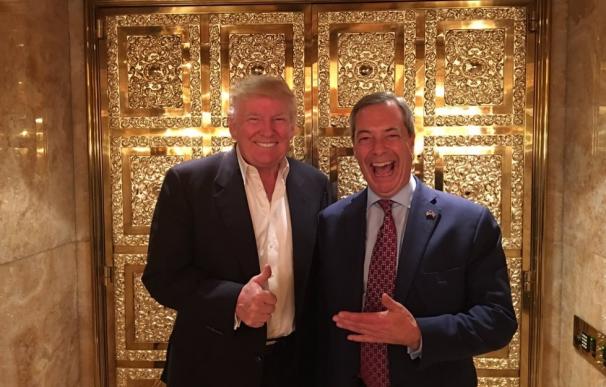 Donald Trump y Nigel Farage, ex líder del UKIP. Twitter