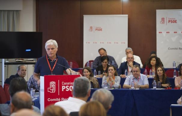 El Comité Regional del PSOE ratifica el pacto con CC con un 87% de apoyos