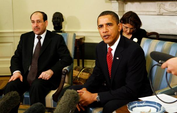Obama reitera a Al Maliki su compromiso para la salida de las tropas de Irak